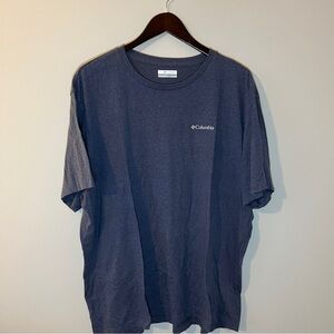Columbia Men's Dark Blue Short-Sleeve Crew Tee with Chest Logo